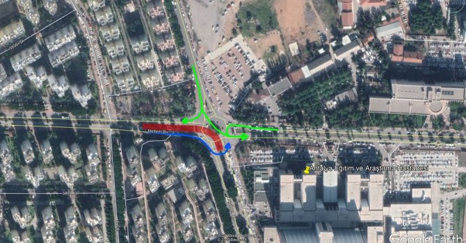 Kavşak trafiğe kapanıyor