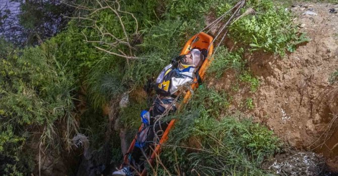 Antalya’da falezlerdeki manzara keyfi hastanede bitti