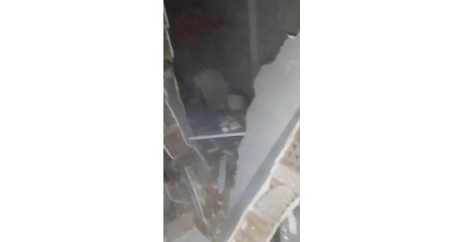 Deprem anına ait ortaya çıkan görüntü korku filmini aratmadı