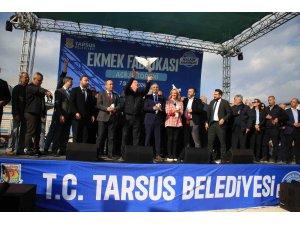 Aylık 110 bin kapasiteli Tarsus Ekmek Fabrikası törenle açıldı