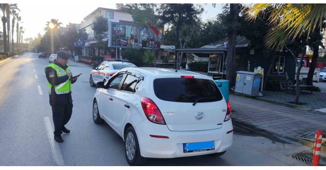Alanya’dan 49 araç sürücüsüne 166 bin 222 lira para cezası