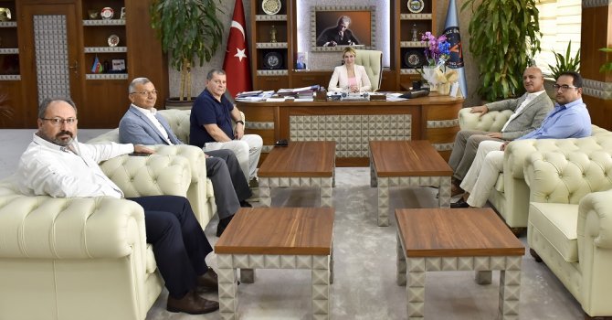 Antalya OSB Yönetimi, Rektör Özkan’ı ziyaret etti