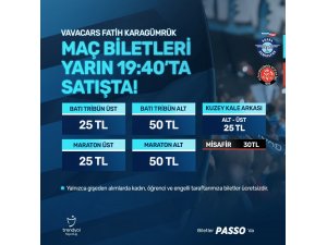 Adana Demirspor - Fatih Karagümrük maçının biletleri satışa çıkıyor