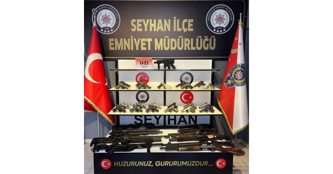 Adana’da bir haftada 43 silah 40 bin 751 uyuşturucu hap ele geçirildi