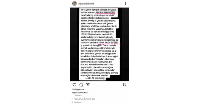 Sucuk ekmek dükkanı açan kadın, muhtar ve oğlu tarafından tehdit edildi