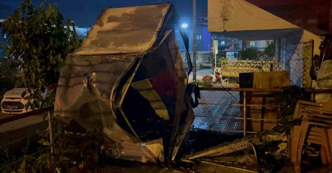 İskenderun’da korkutan yangın