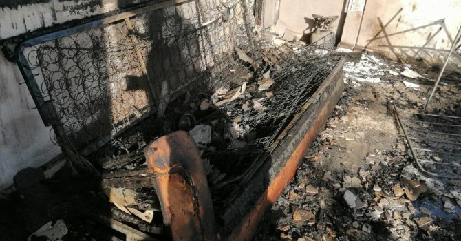 Samandağ’da çıkan ev yangını söndürüldü