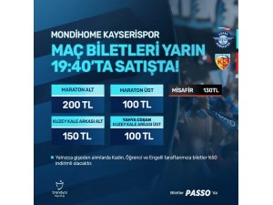 Y. Adana Demirspor - Kayserispor maçının biletleri satışa çıktı