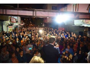 Ceyhan Belediye Başkanı Kadir Aydar teşekkür mitingi yaptı