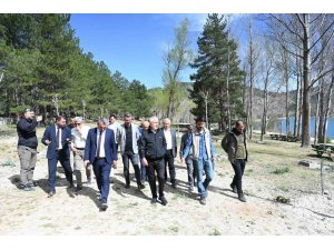 Gölcük Tabiat Parkı’nda düzenleme çalışması