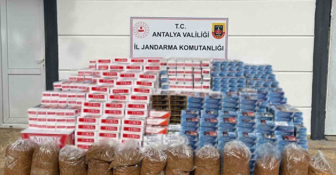 Jandarmadan kaçak sigara ve tütün operasyonu