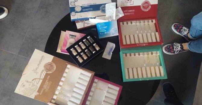 Sadece uzman hekimlerin yapabileceği işlemleri yapan merdiven altı güzellik merkezine baskın