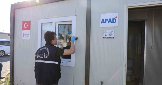 Konteyner kentte klima ve televizyon hırsızlığı