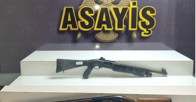 İskenderun’da silah ve fişek ele geçirildi
