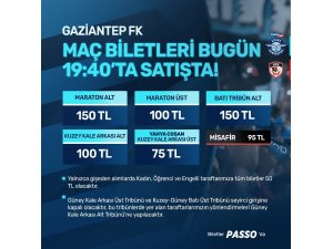 Y. Adana Demirspor - Gaziantep FK maçının biletleri satışa çıktı