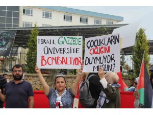 ALKÜ’de Filistin’e destek yürüyüşü