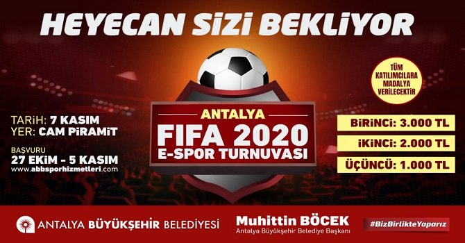 Büyükşehir’den Ödüllü FIFA 2020 Turnuvası