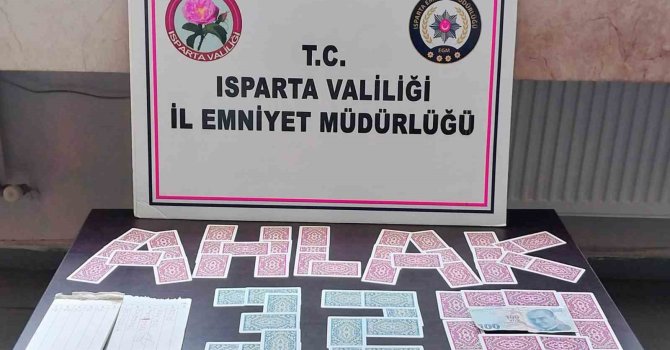 Kumar operasyonunda 4 şahsa 25 bin 700 TL para cezası uygulandı