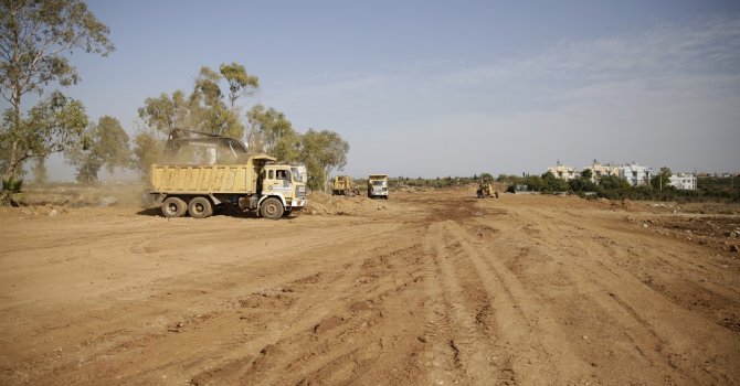 Çalkaya’da imar yolu çalışmaları devam ediyor
