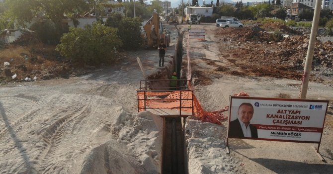 Kepez’de 10 mahalle kanalizasyona kavuşuyor