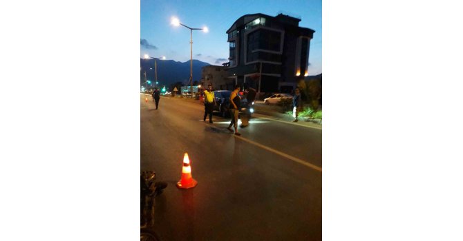 Mersin’de otomobil ile motosiklet çarpıştı: 1 yaralı