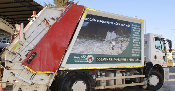 Çöp kamyonuyla kültürel tanıtım