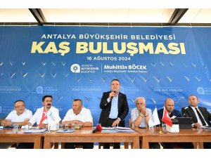 Antalya Büyükşehir Belediye Başkanı Böcek: "Kaş’ın 50 yıllık su sorununu çözeceğiz"