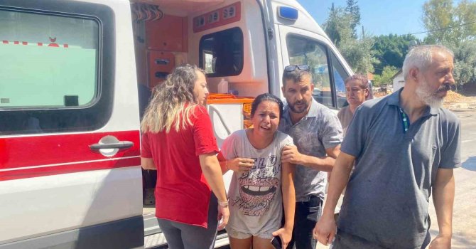 Yanan evinin ardından gözyaşlarına boğuldu