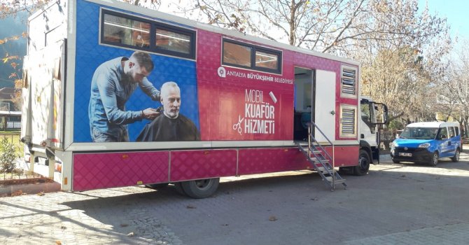 Mobil Kuaför Tırı İbradı ve Gündoğmuş’ta