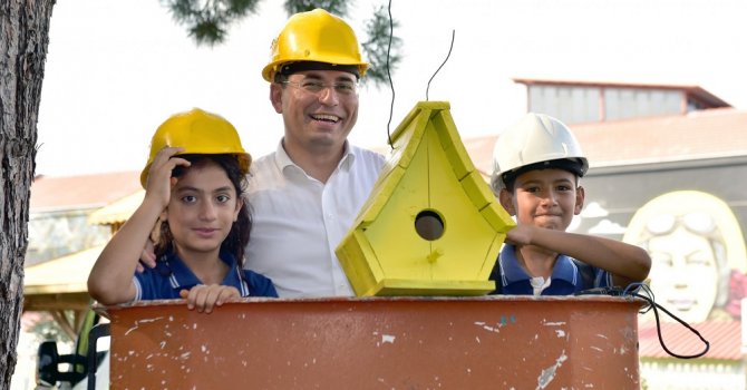 Kepez’den kuşlara da ev