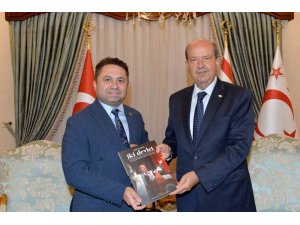 ALKÜ Rektörü Türkdoğan, KKTC Cumhurbaşkanı Tatar’ı ziyaret etti