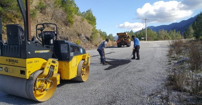 Alanya yollarında bisiklet yarışı hazırlığı