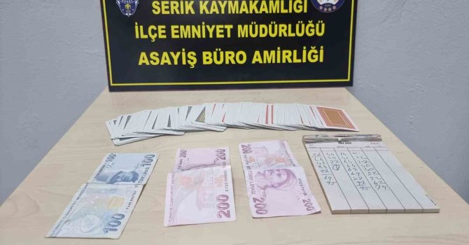 Antalya’da kumar ve tombala operasyonu: 8 kişiye adli işlem, 34 kişiye idari ceza