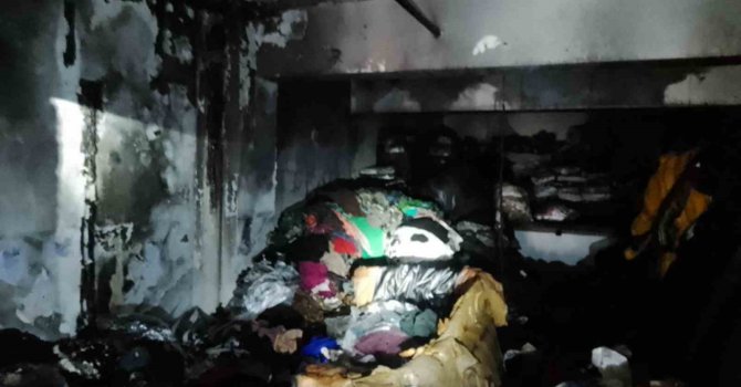 Kahramanmaraş’ta iş yeri yangını söndürüldü