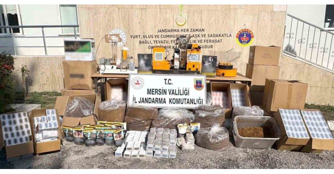 Mersin’de 73 bin 500 adet kaçak makaron ele geçirildi