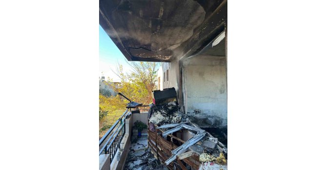 Manavgat’ta ev yangını