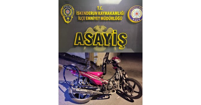 İskenderun’da motosiklet hırsızı 2 şahıs yakayı ele verildi