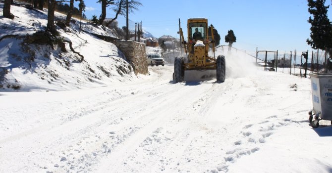 İlçelerde kış mesaisi