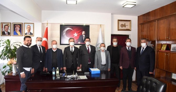 Korkuteli ve Elmalı ilçelerinde esnaf ve sanatkarlara pandemi ziyareti