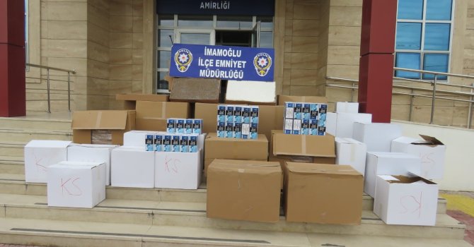İmamoğlu’nda 150 bin kaçak makaron ve 280 bin sigara ele geçirildi