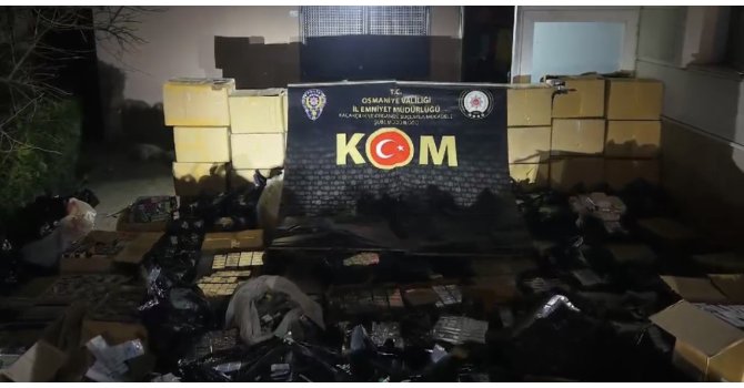 Osmaniye’de tırda 146 bin 800 paket kaçak sigara ele geçirildi