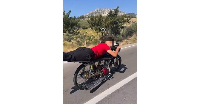Tehlikeli motosiklet kullanan iki kişiye 10 bin lira ceza