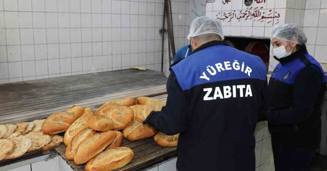 Yüreğir Belediyesi zabıta ekiplerinden fırınlara sıkı denetim