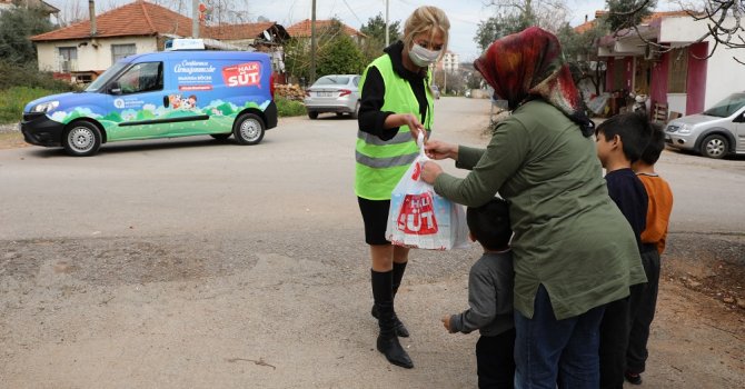 364 bin litre Halk Süt dağıtıldı
