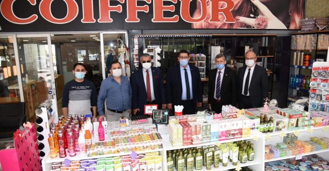 Kemer’de esnaf ve sanatkarlara pandemi ziyareti