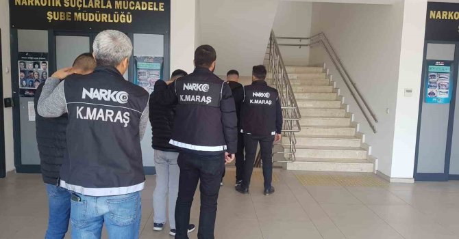 Kahramanmaraş’ta uyuşturucu taciri 4 şüpheli tutuklandı