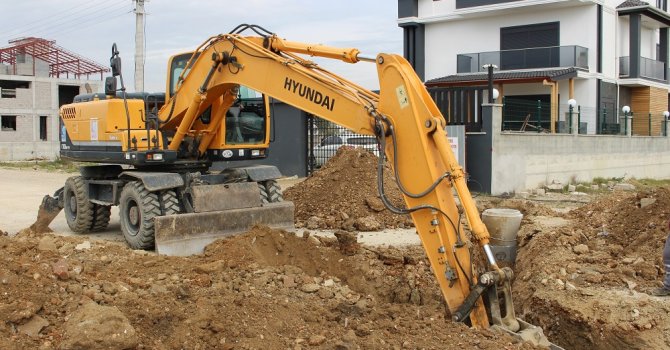 Manavgat’ta yeni imar bölgelerine kanalizasyon