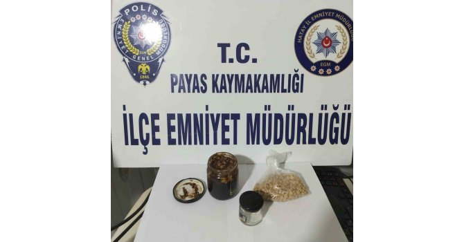 Uyuşturucu hapı macun içerisinde kavanozda sakladı