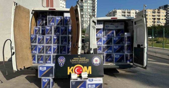 Adana’da 3 milyon TL’lik makaron operasyonu: 2 tutuklama