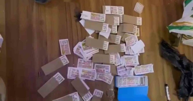Sahte piyango bileti bastırıp 105 milyon TL’lik hacme ulaşan şebekeye operasyon